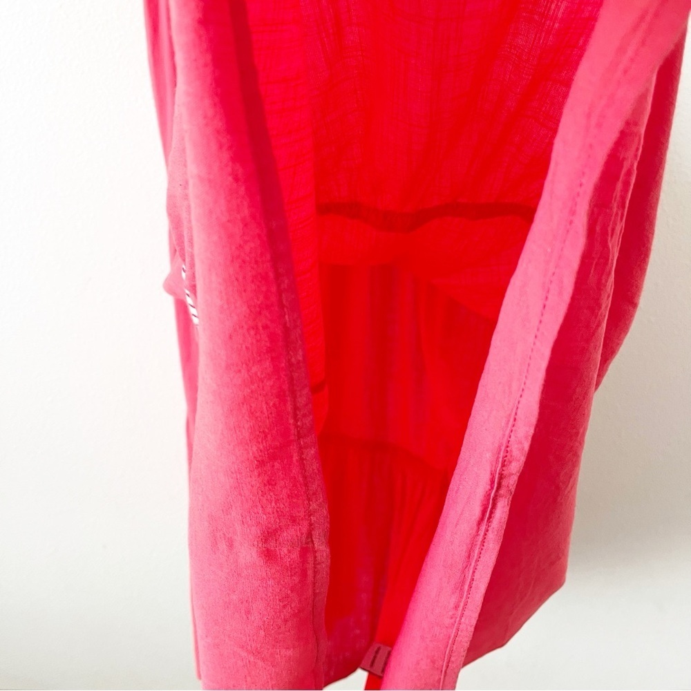 Ranna Gill Pink Tassel Boho Tiered Summer Cottagecore Embroidered Midi Dress - Picture 5 of 9